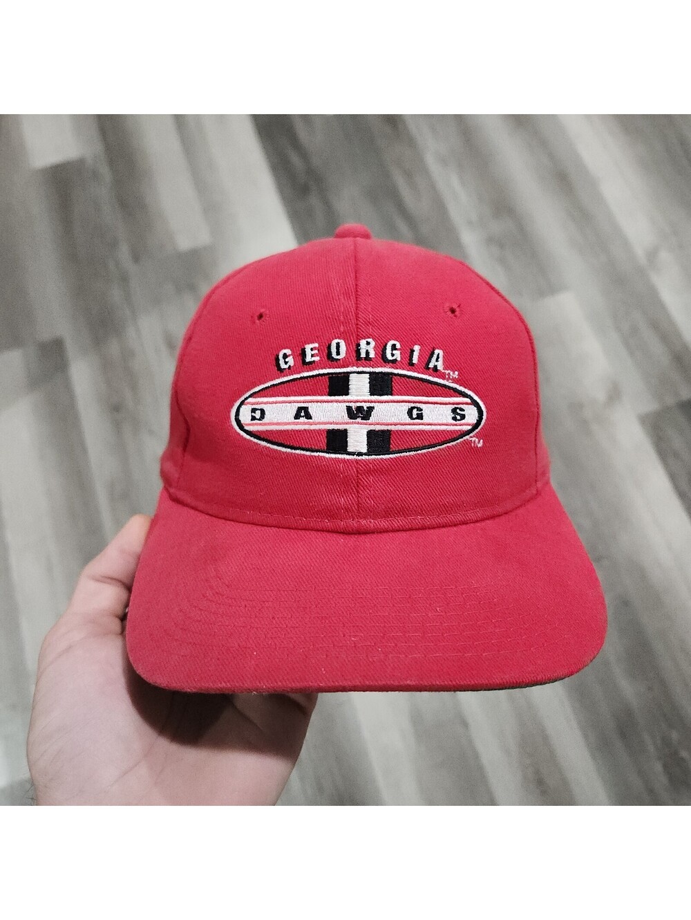 Vintage Sports Specialties Georgia Bulldogs UGA Spellout Logo Snapback Hat SEC